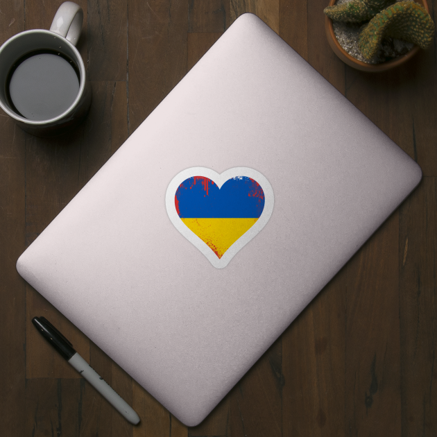 Heart Bleeds For Ukraine by Little Duck Designs